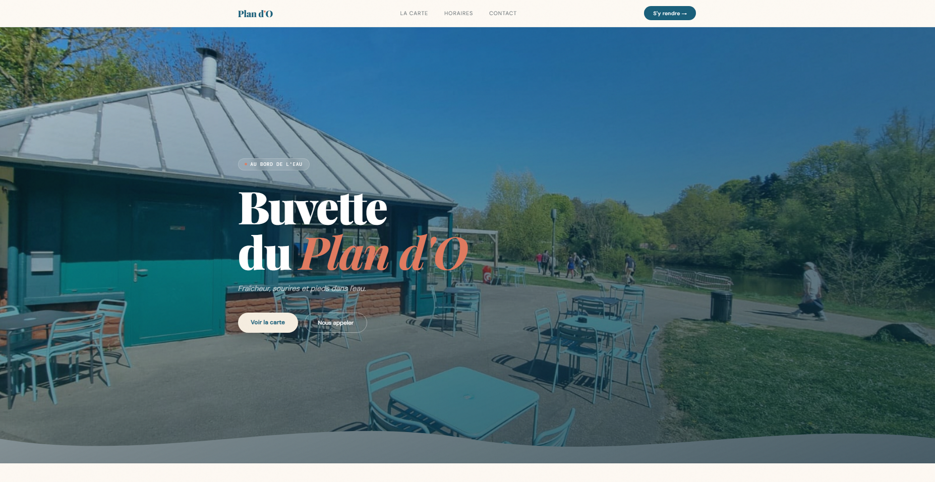 Buvette plan d’eau screenshot